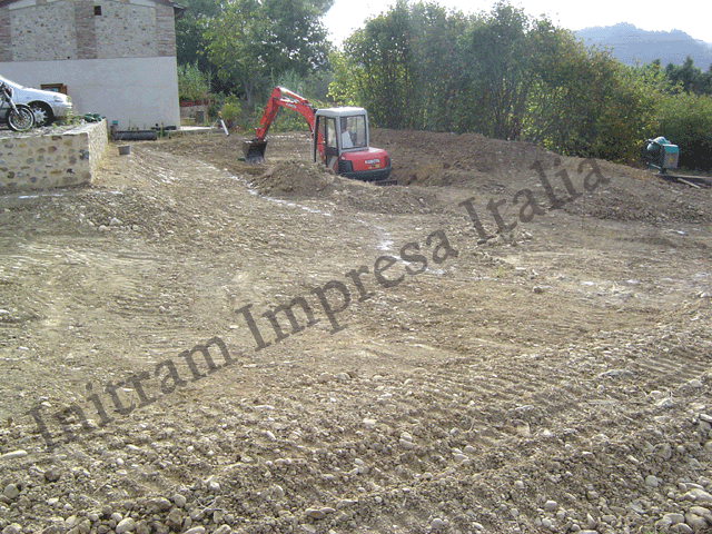 Scavi per biopiscina